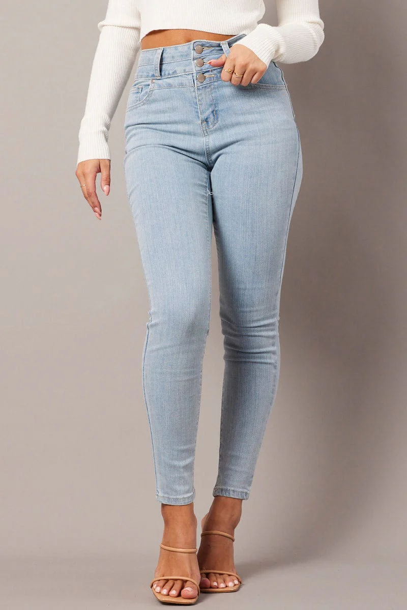 Denim Skinny Jean High Waist
