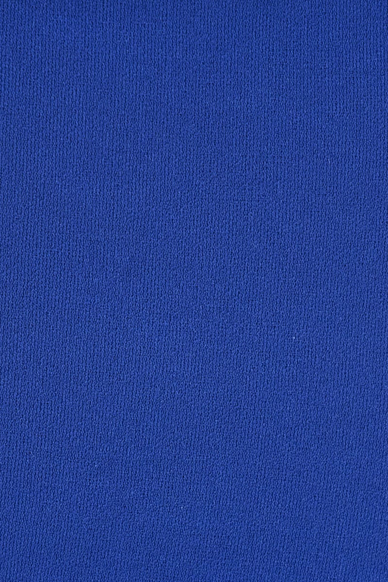 Blue Halter Top Back Zip