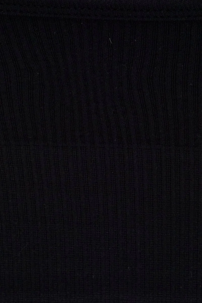 Black Tank Top Scoop Neck Seamless Activewear