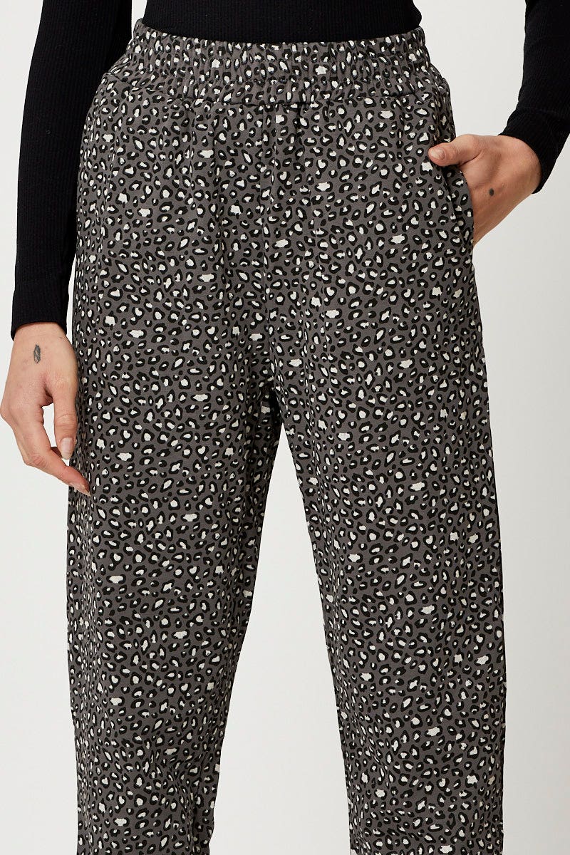 Print Jogger Track Pants