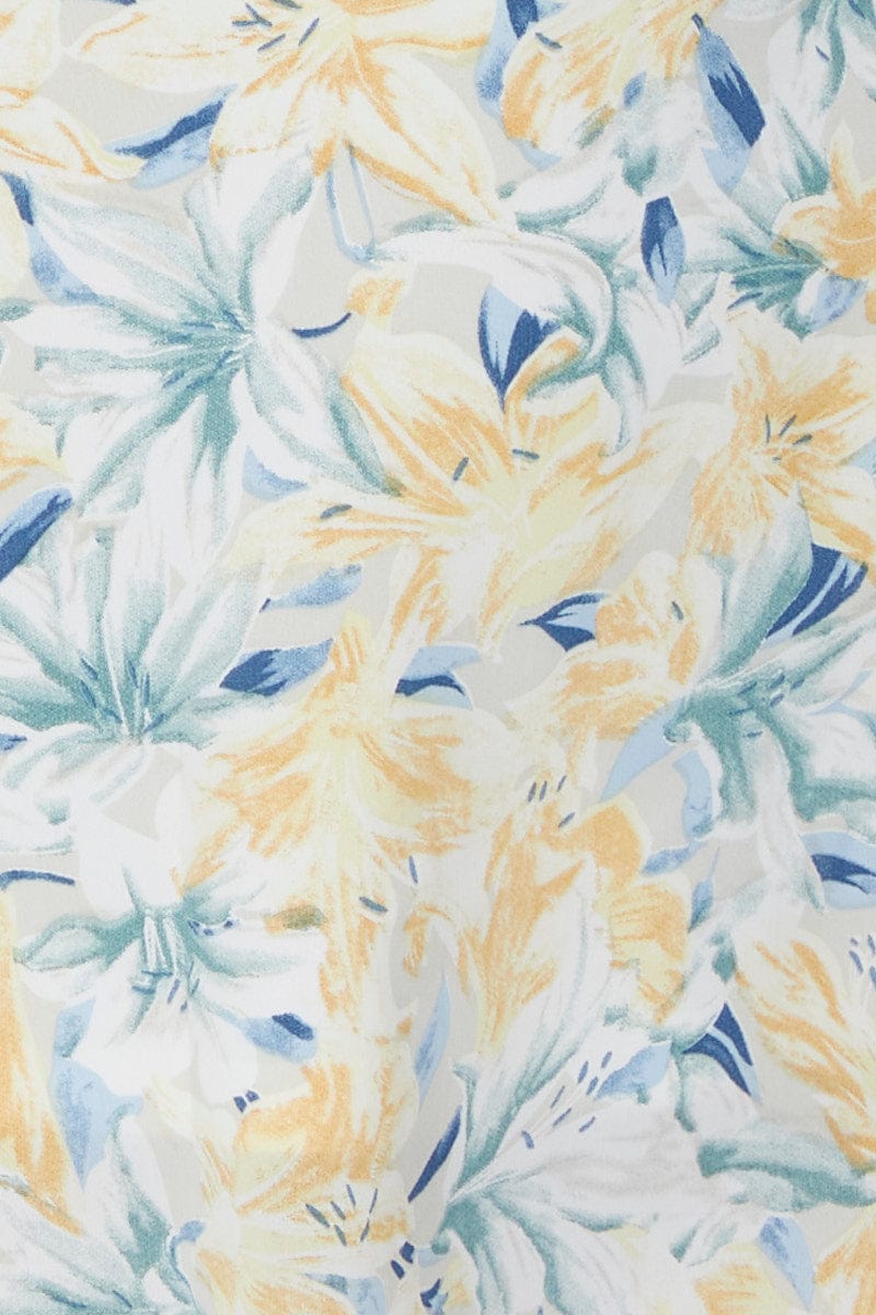 Print A Line Dress Mini