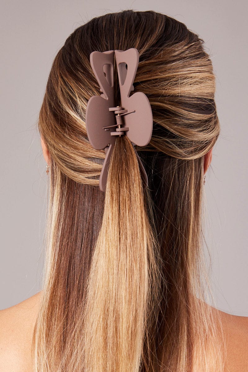 Brown Large Claw Clip