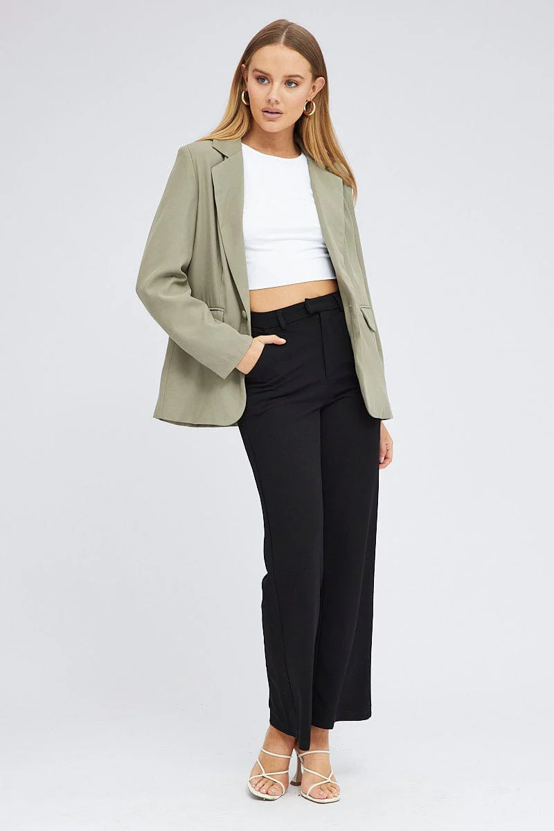 Green Blazer Long Sleeve