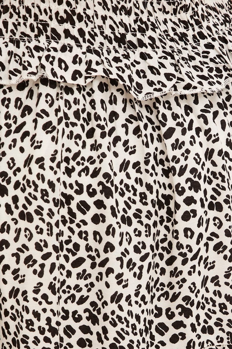 Print Kids Midi Dress Singlet Tiered