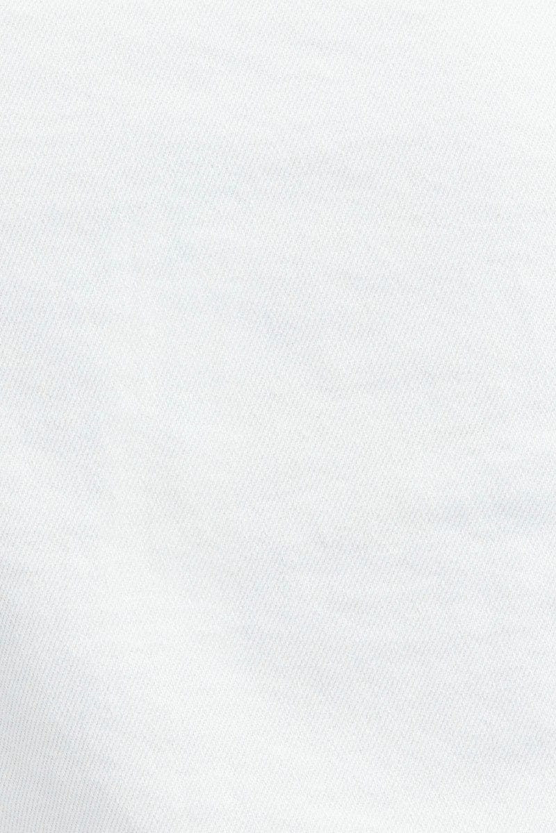 White Denim Crop Jacket