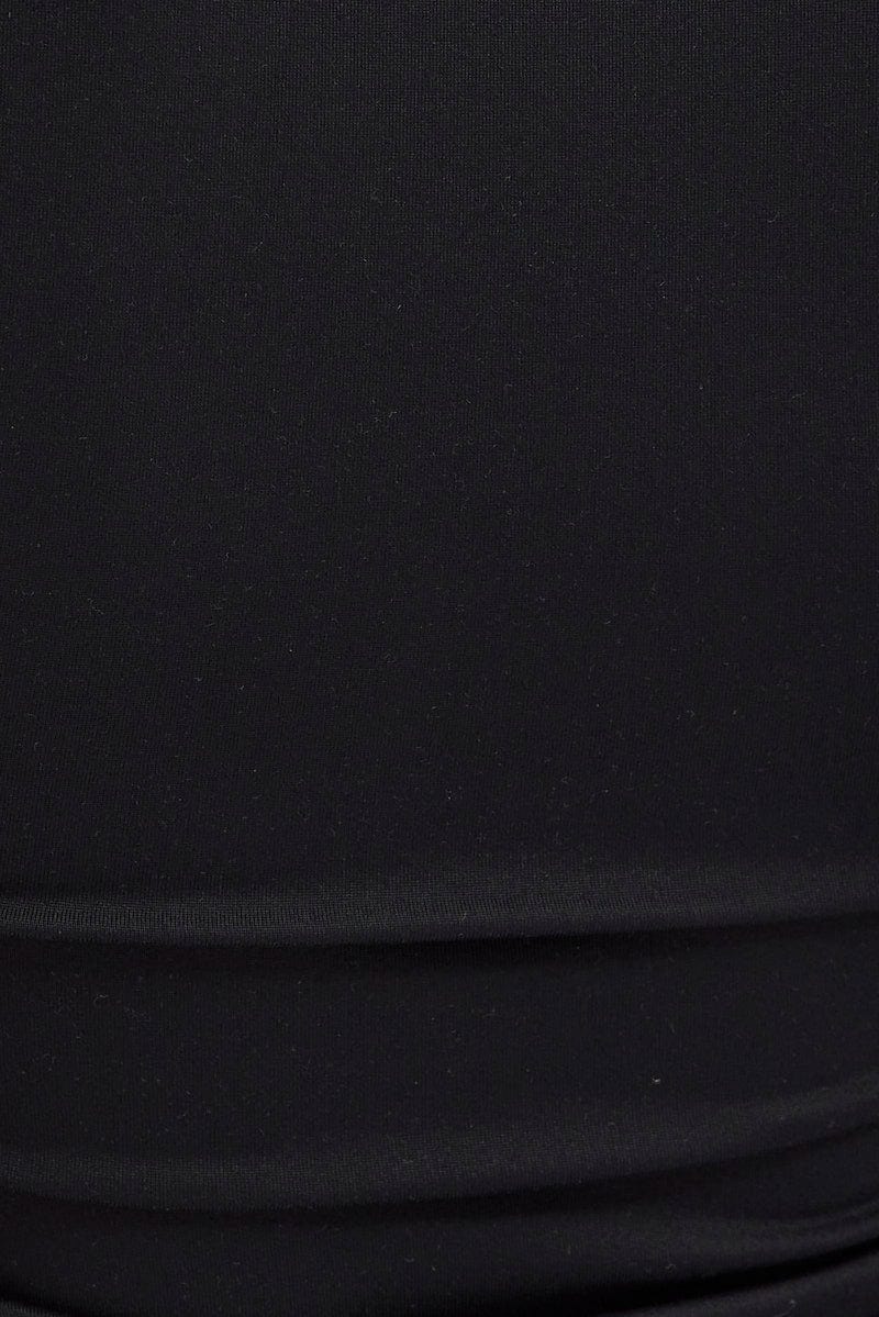 Black Supersoft Top Short Sleeve Round Neck