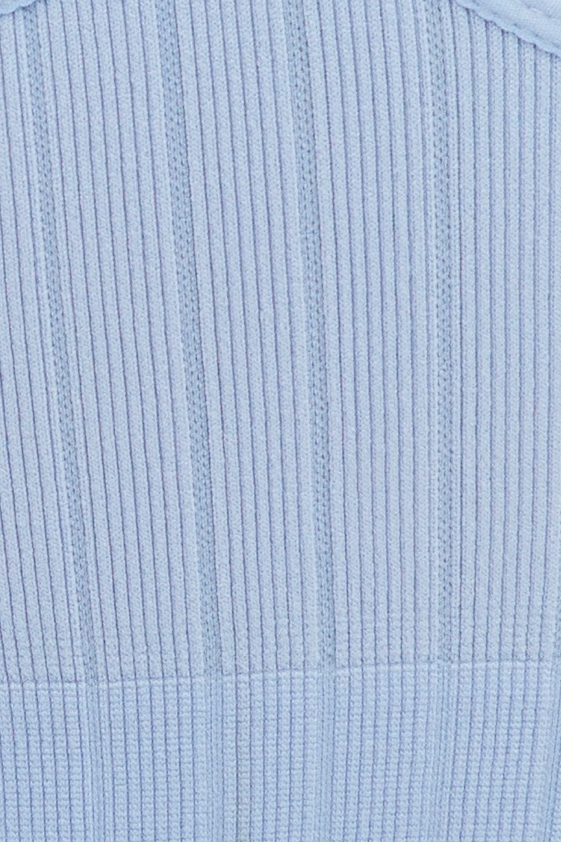 Blue Top Sleeveless Seamless