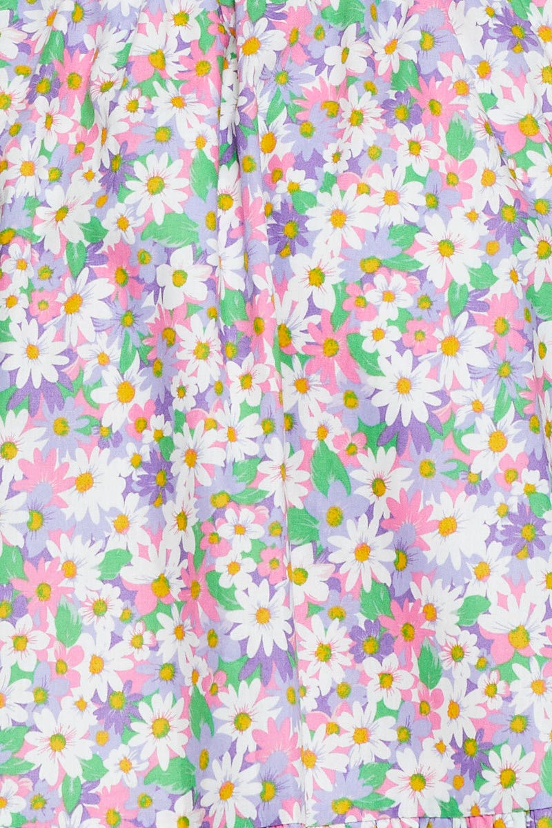 Print Skater Mini Skirt