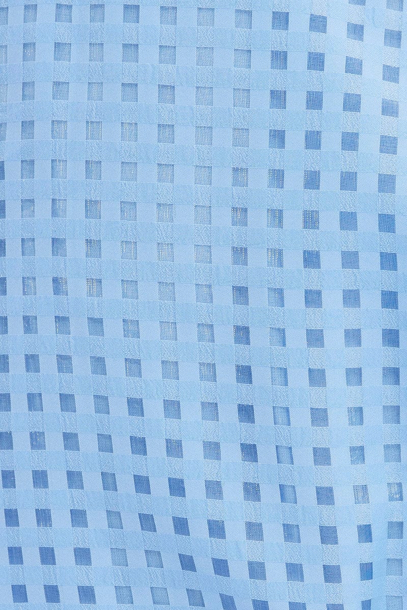 Blue Shirts Dress Mini Long Sleeve