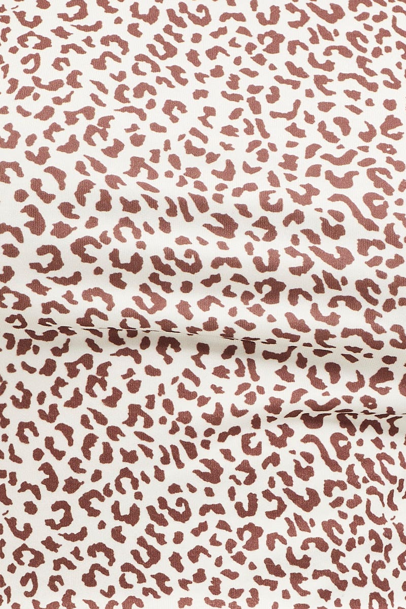 Print Sleeveless Scarf Hem Tie Back Singlet