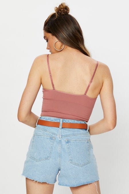 Purple Crop Top Seamless