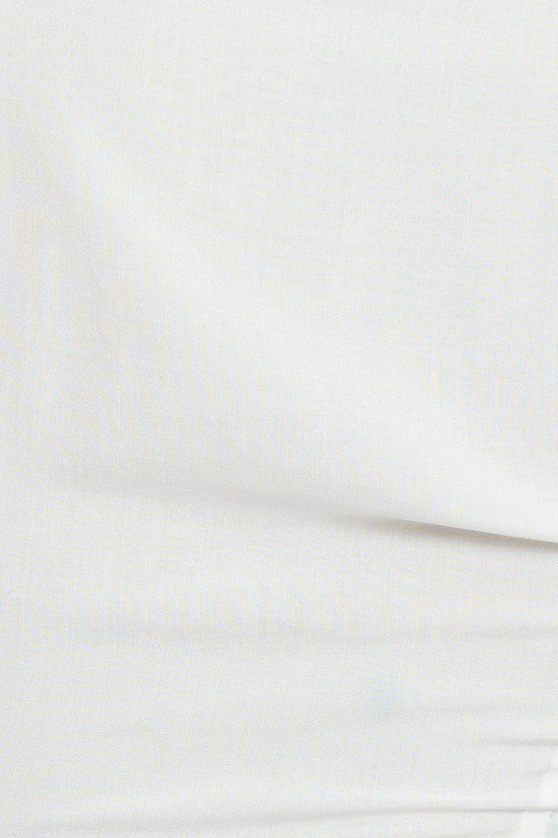 White Crop Bolero Short Sleeve