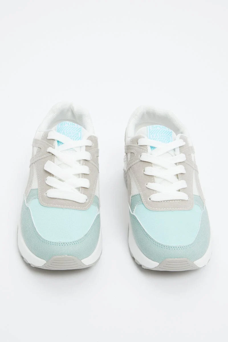 Blue Colourblock Sneakers