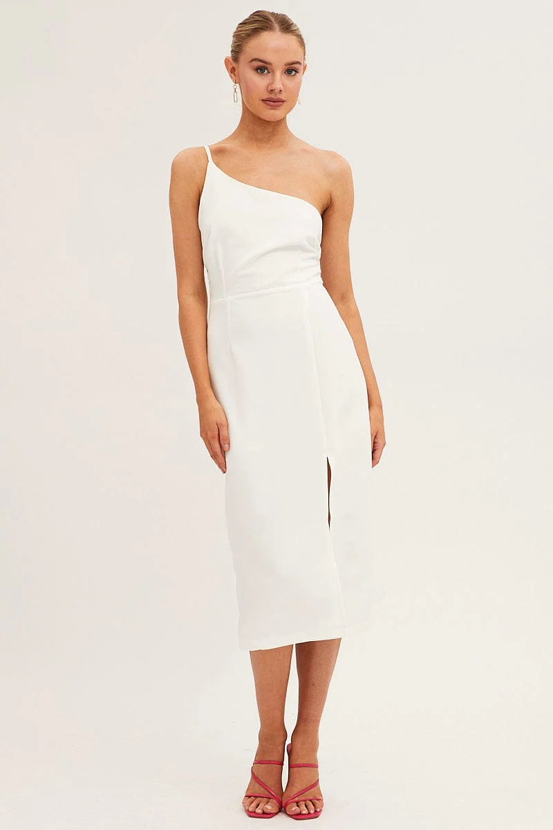 White Midi Dress Bodycon