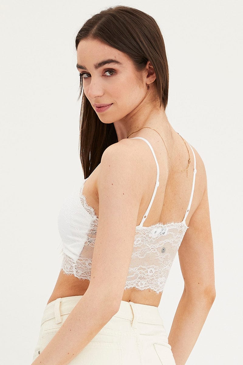 White Bralette Lace