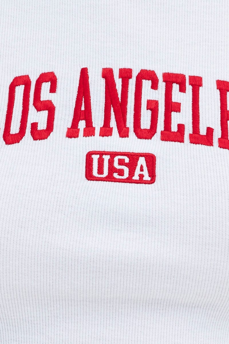 Red Tee Contrast Short Sleeve Round Neck Graphic