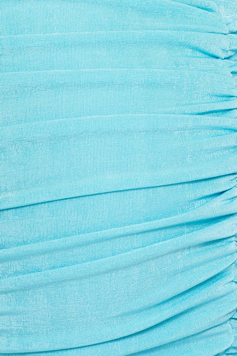 Green Mini Dress Halter Neck