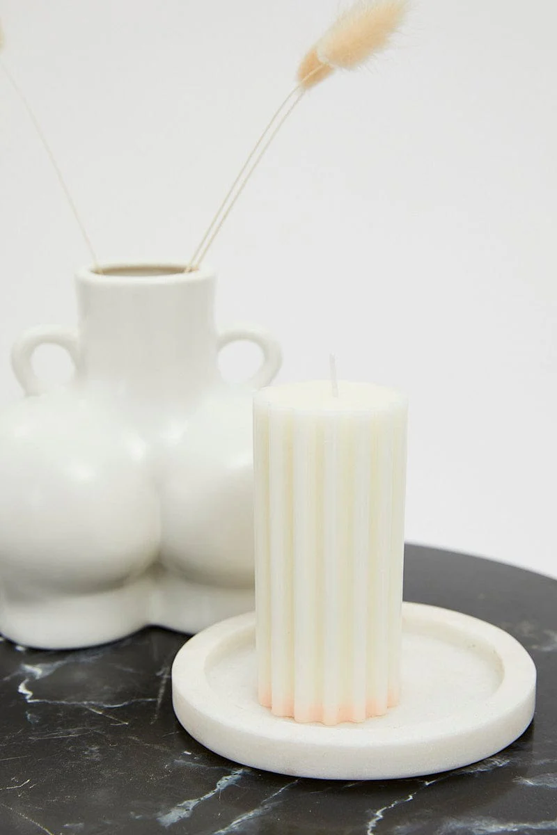 White Scented Candle