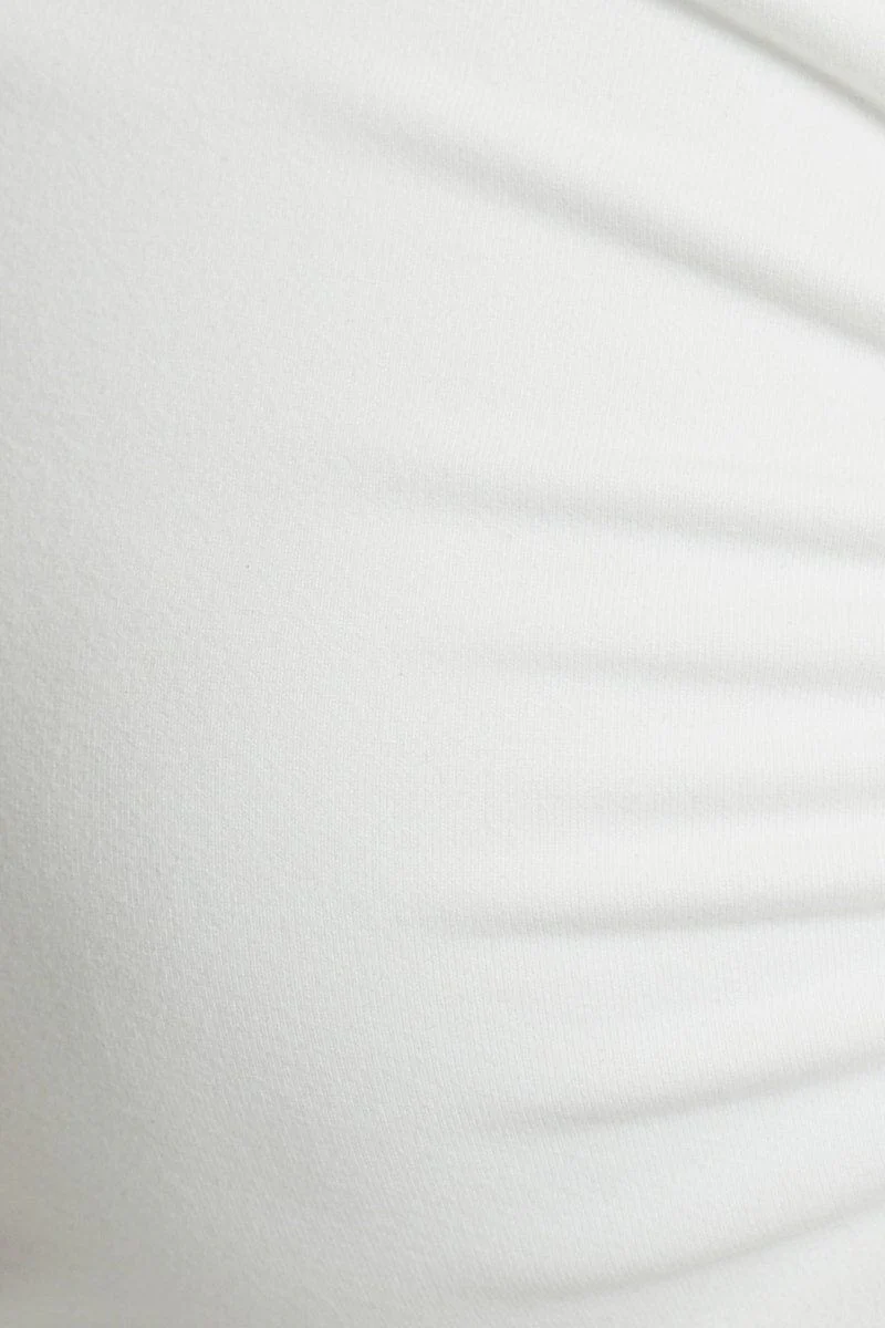 White Puff Sleeve Tie Back Top