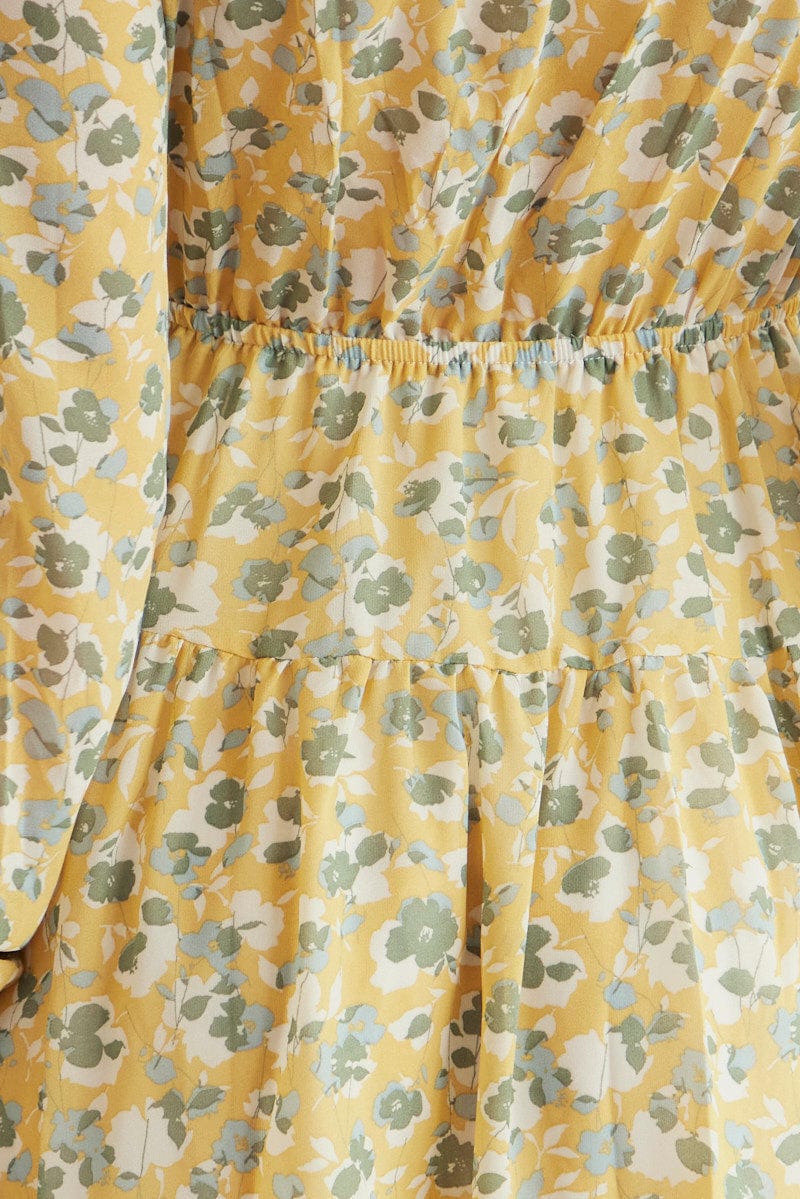 Print Mini Dress Long Sleeve