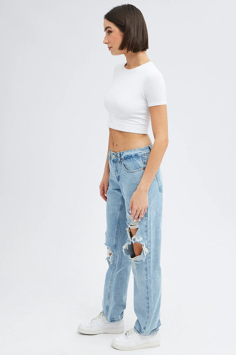 Denim Baggy Denim Jeans Low rise