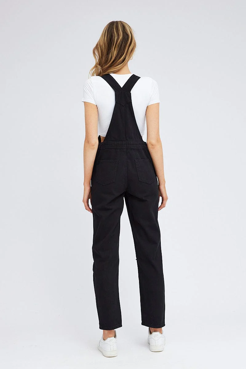 Black Overall Jeans