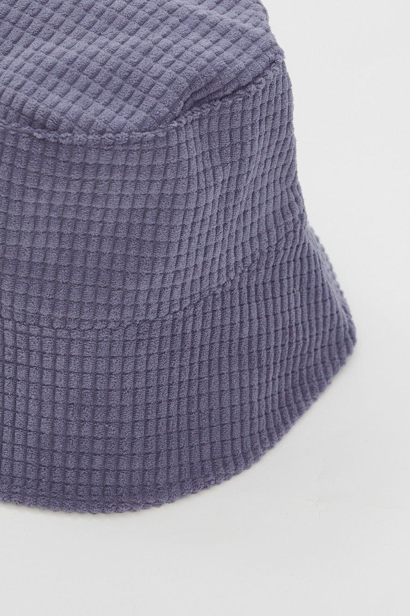 Blue Corduroy Bucket Hat