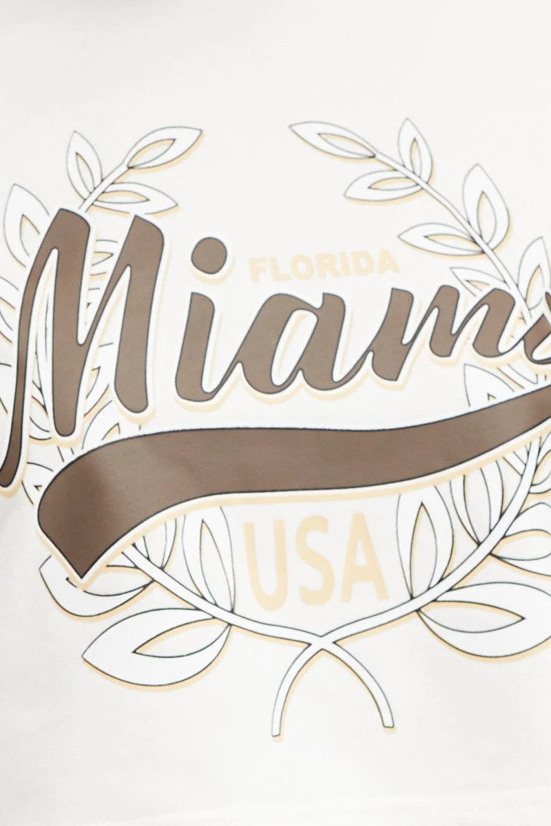 White Graphic Sweater Long Sleeve