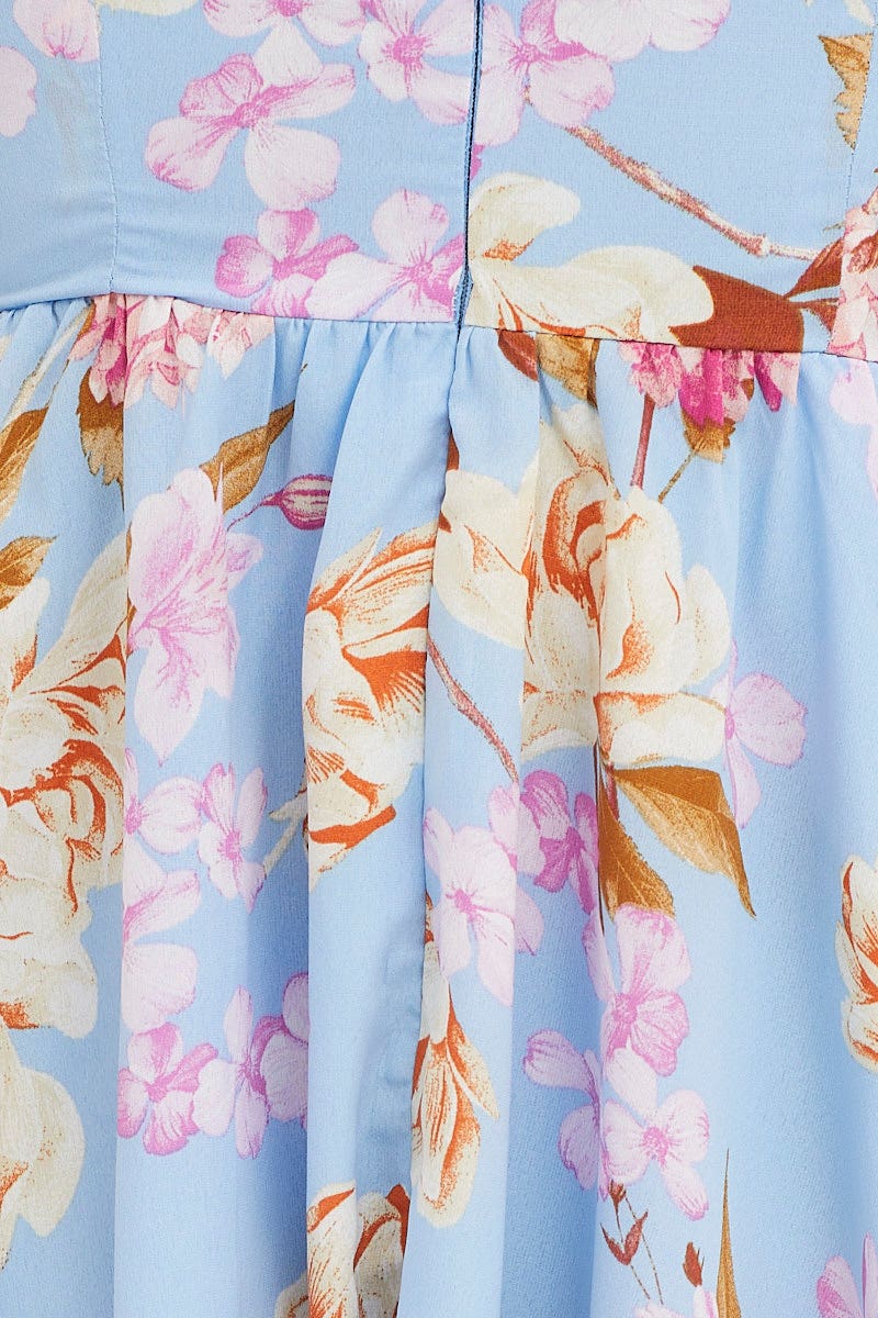 Print Mini Dress Sleeveless