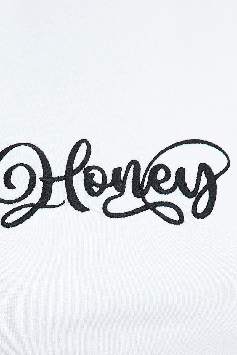 White Graphic Tee Short sleeve