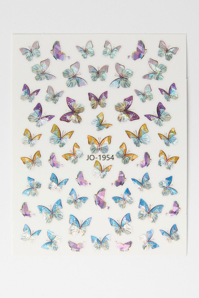 Multi Butterfly Pattern Nail Art Sticker Decals