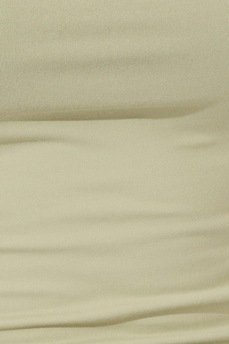 Green Supersoft Singlet Longline