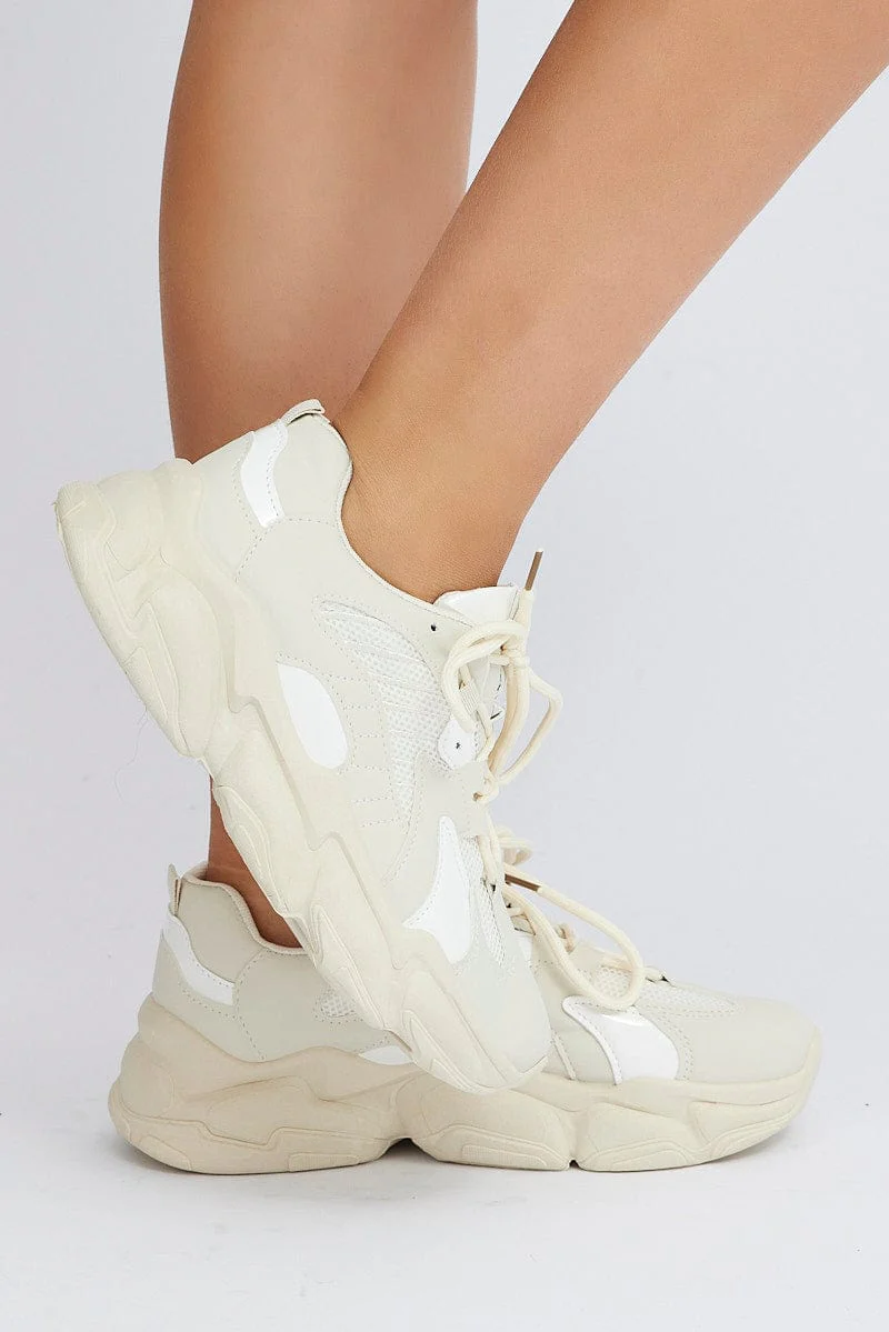 White Chunky Sneakers
