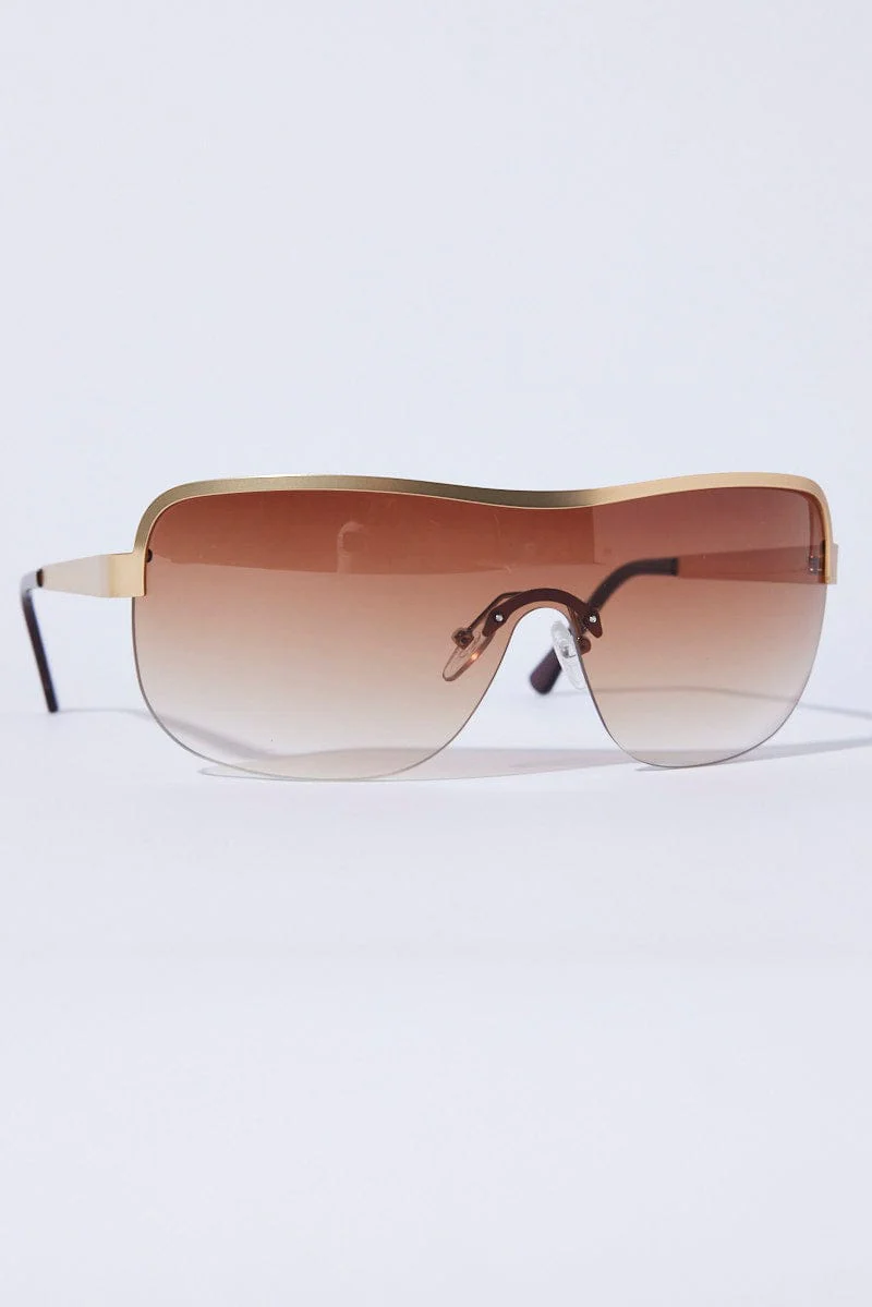 Brown Fashion Sunglasses