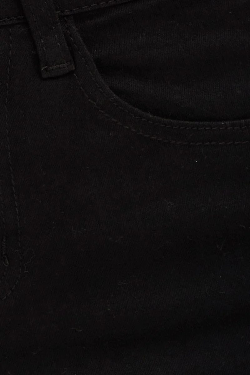 Black Denim Jeans High Rise Skinny