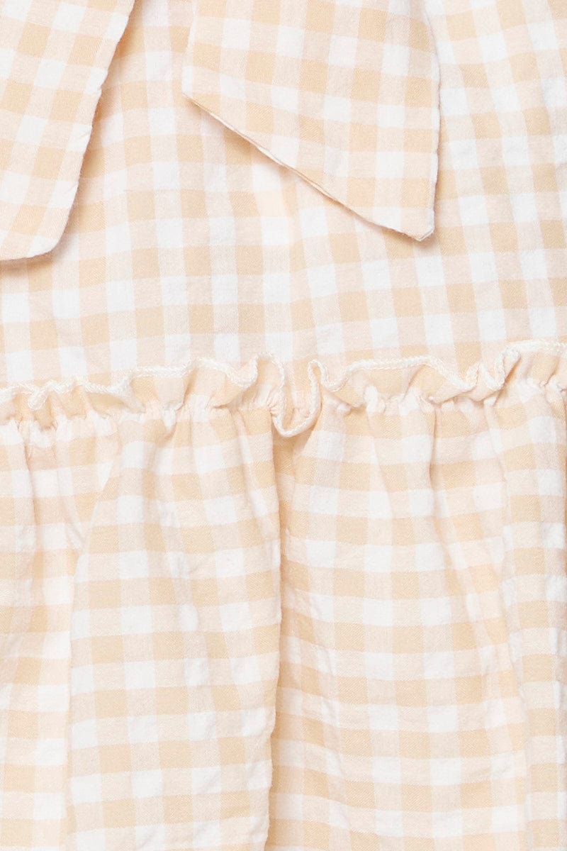 Check GinghamMini Skater Skirt