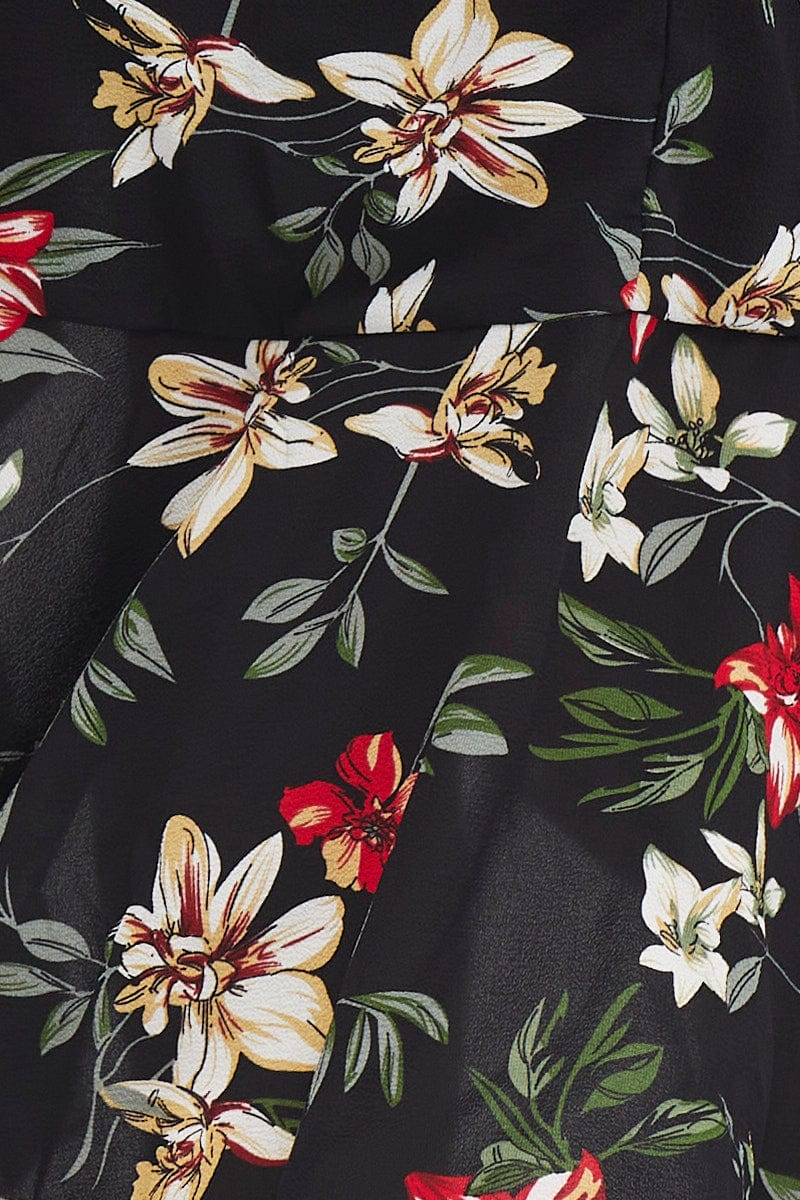 Print Dress Short Sleeve Maxi