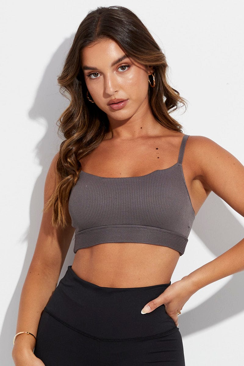 Grey Bralette Seamless