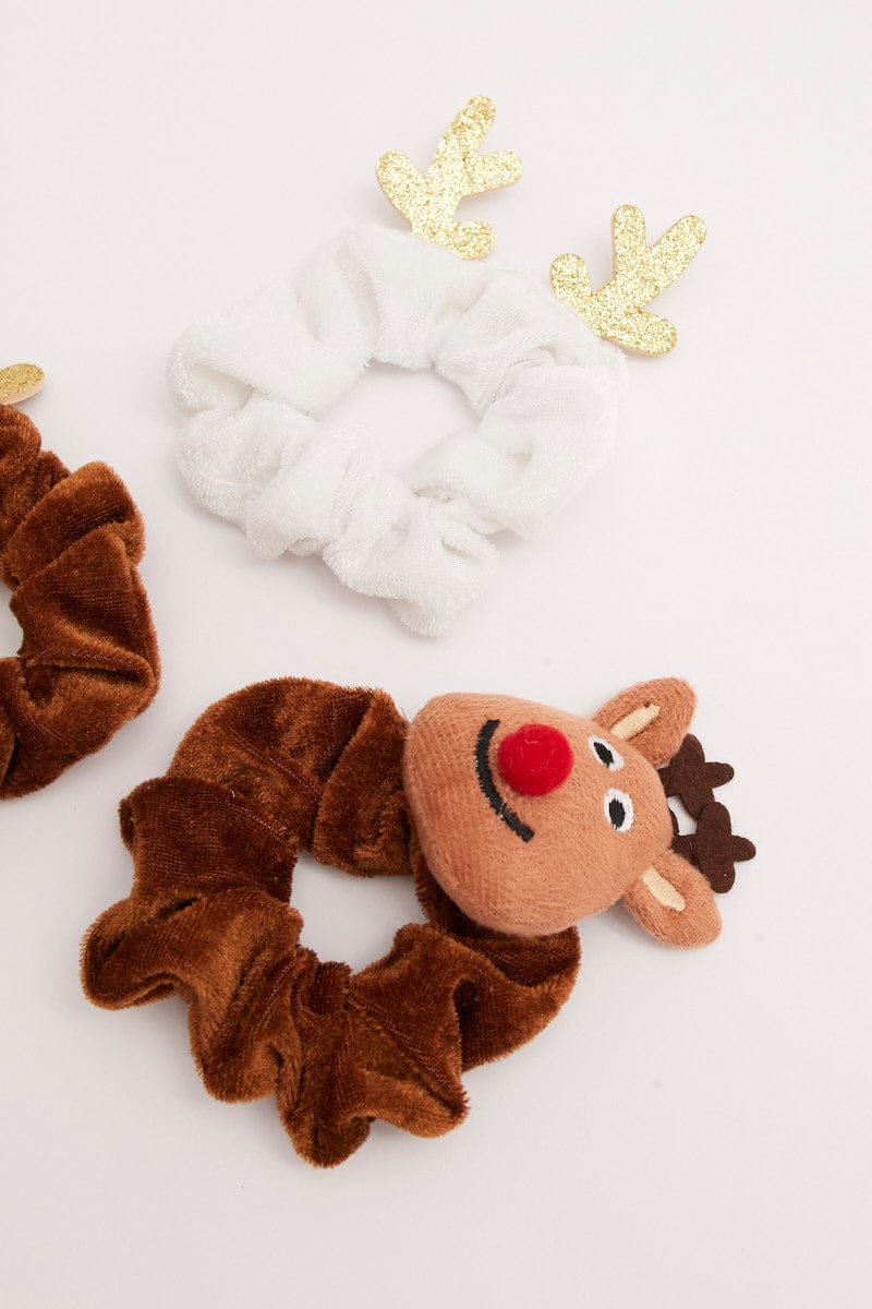 Multi Christmas Scrunchies
