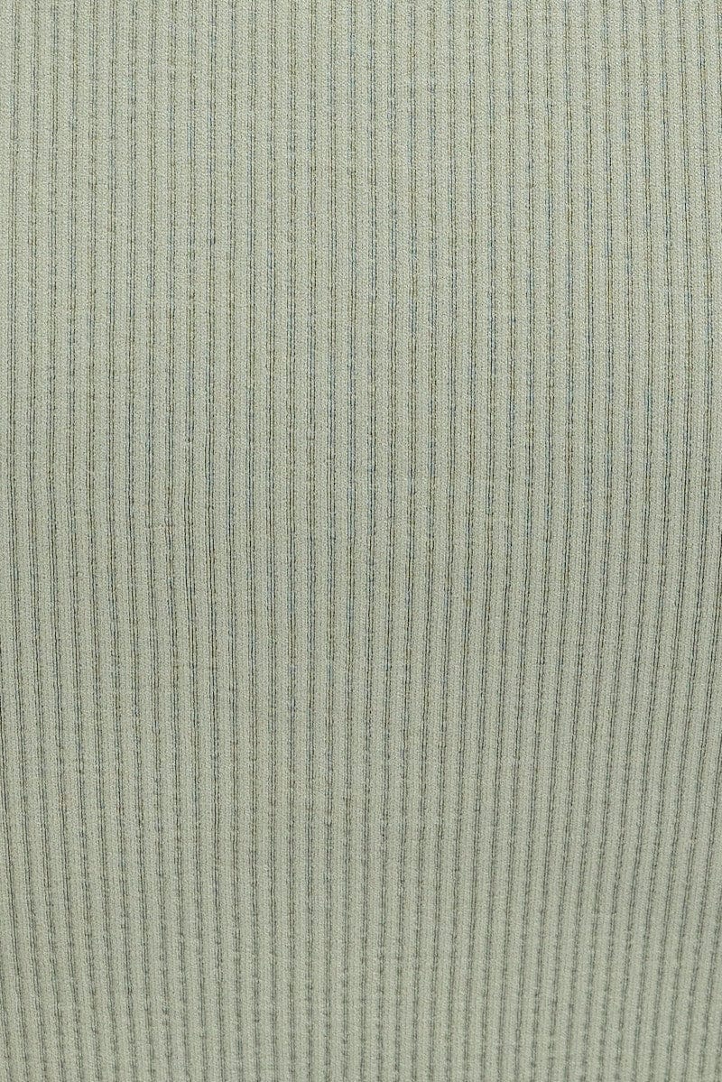 Green T Shirt Short Sleeve V Neck Seamless