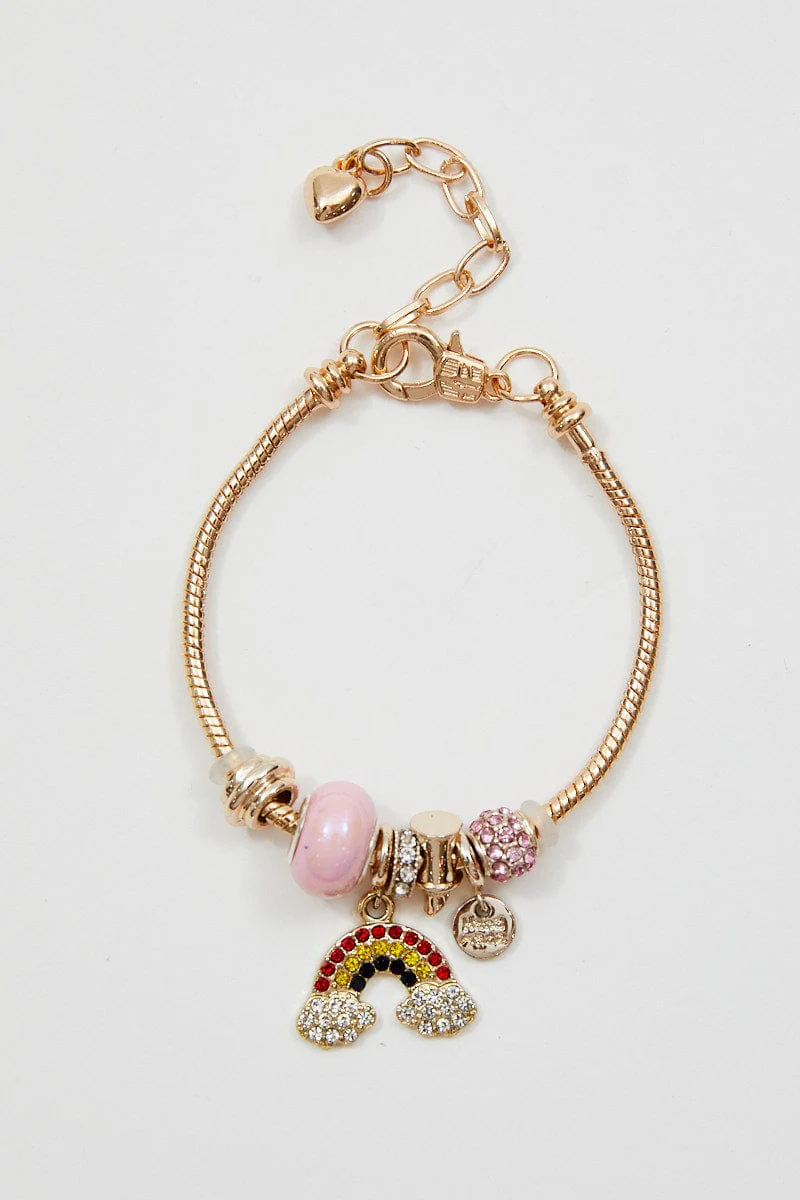 Pink Charm Bracelet