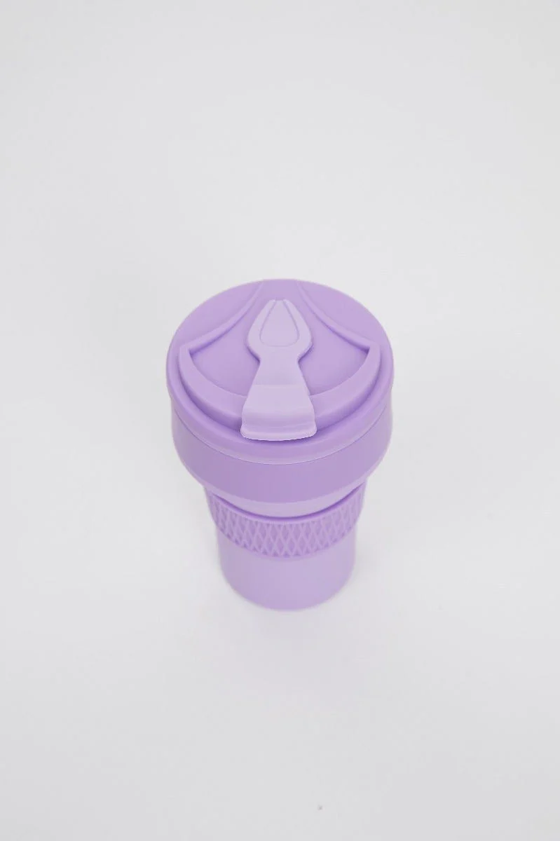Purple Nyla Rose Collapsable Re-Useable Cup