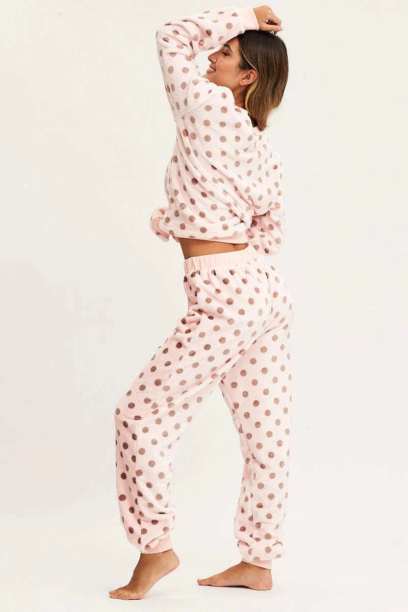 Polka Dot Loungewear Pants