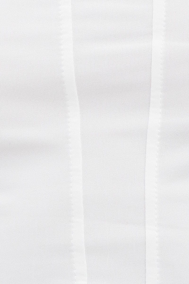 White Crop Top Sleeveless