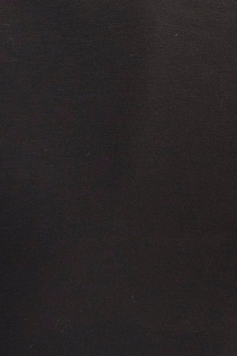 Black Keyhole Top Long Sleeve