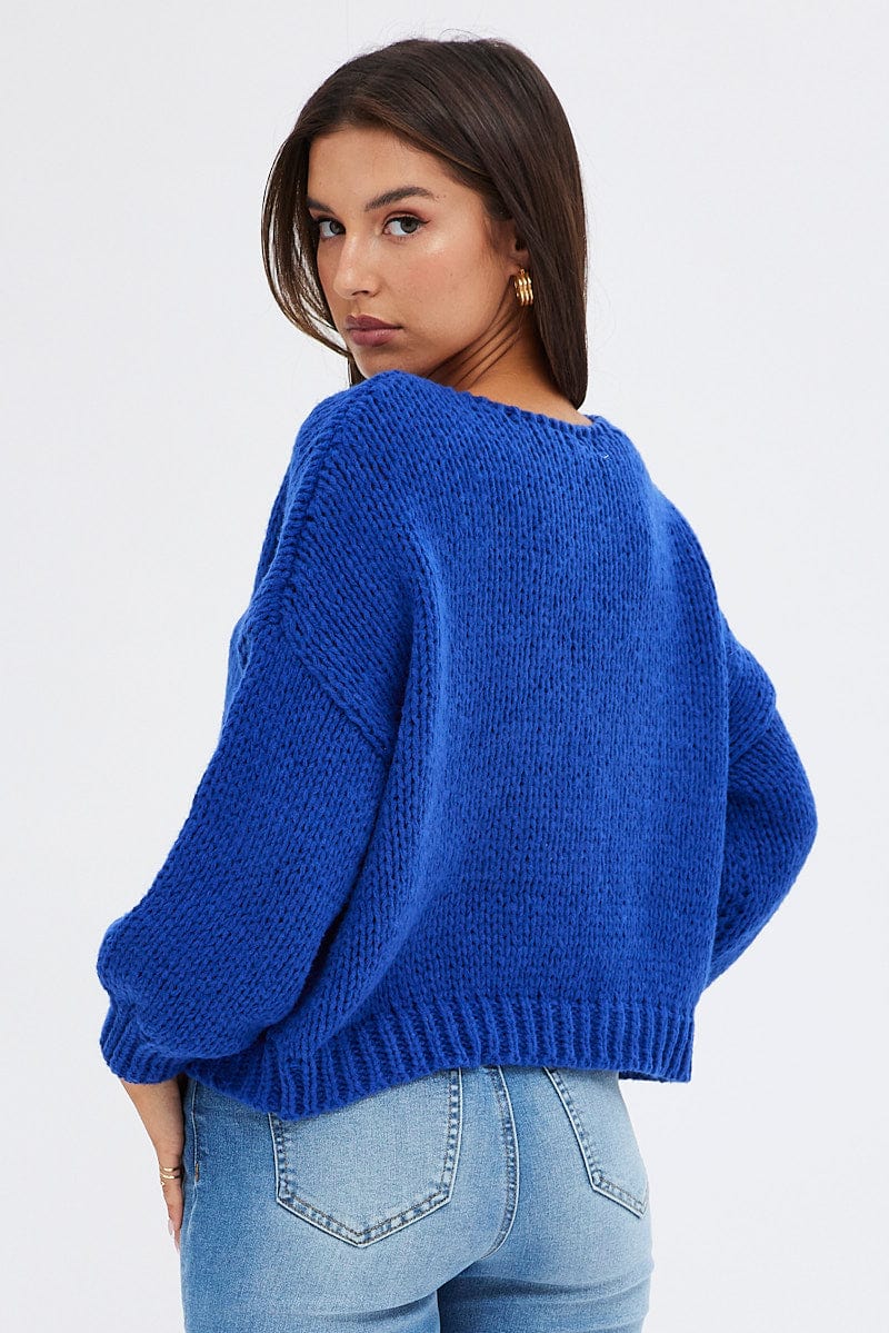 Blue Oversized Sweater