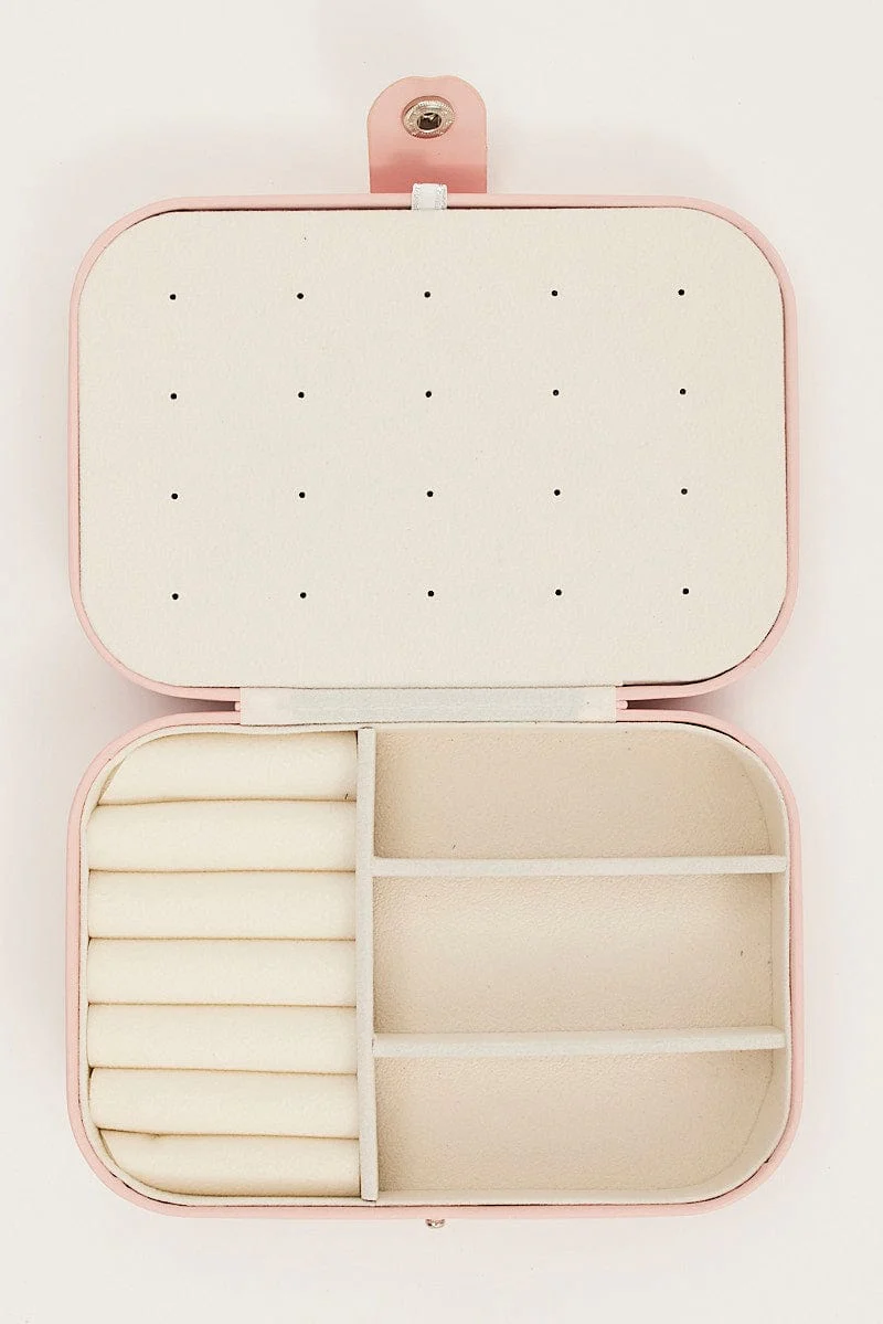 Pink Jewellery Storage Box