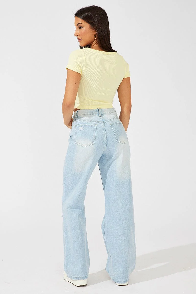 Denim 90's Wide Leg Jeans