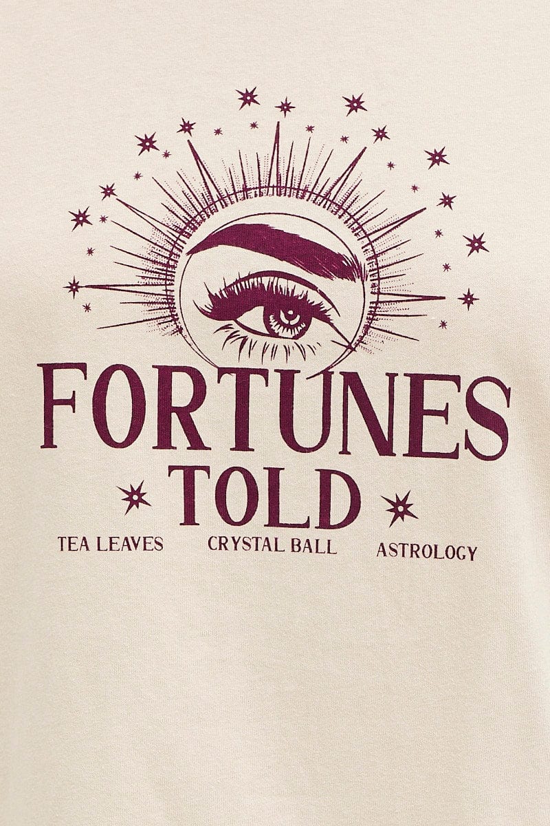 Beige Long Line T Shirt Short Sleeve