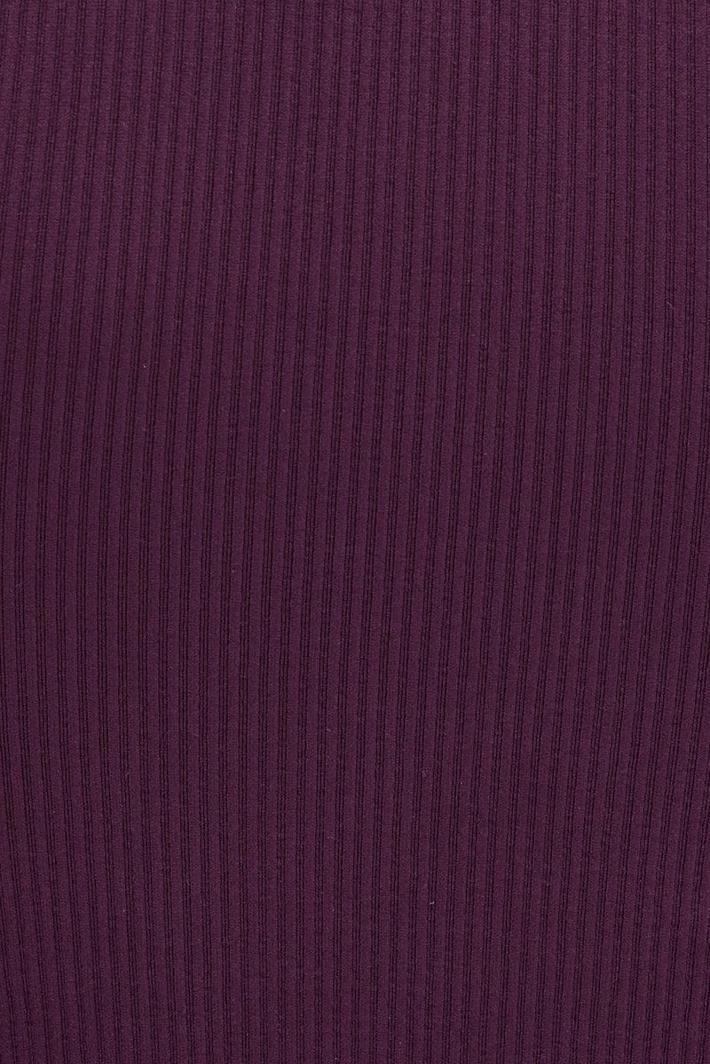 Purple Zip up Top Seamless Activewear